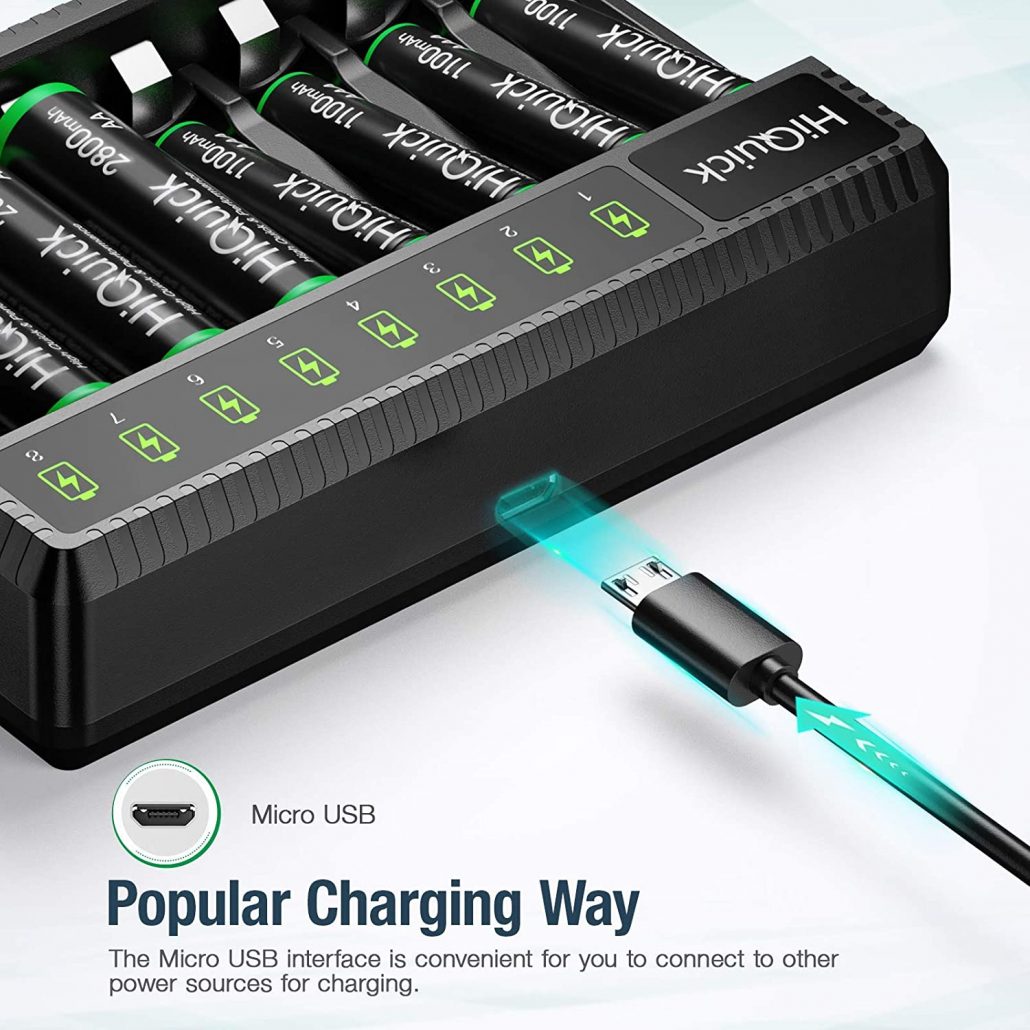 USB Smart Battery Charger 4 Slots 3.7V Li-ion Rechargeable Battery AA AAA Nimh B - View #6